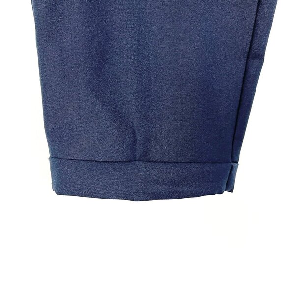 Roz & Ali Career Wear Pant Business Casual Trouser Tapered Leg Navy Blue Size 12 - Picture 4 of 15